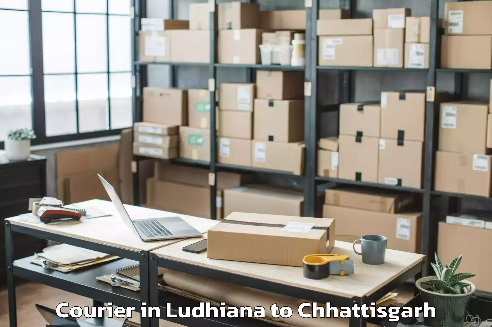 Book Ludhiana to Kharsia Courier